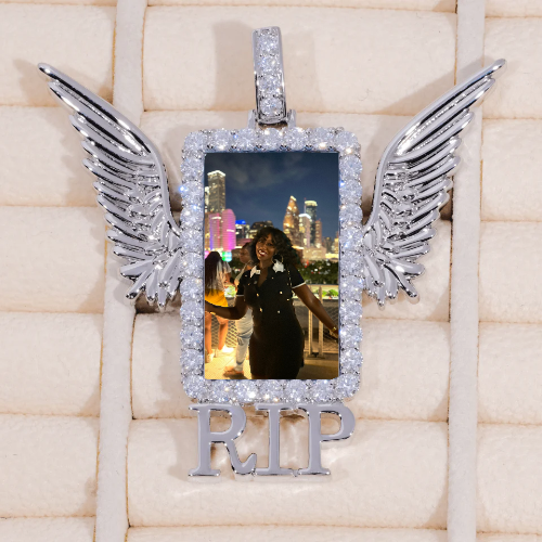 RIP WING 3D CUSTOM PICTURE PENDANT