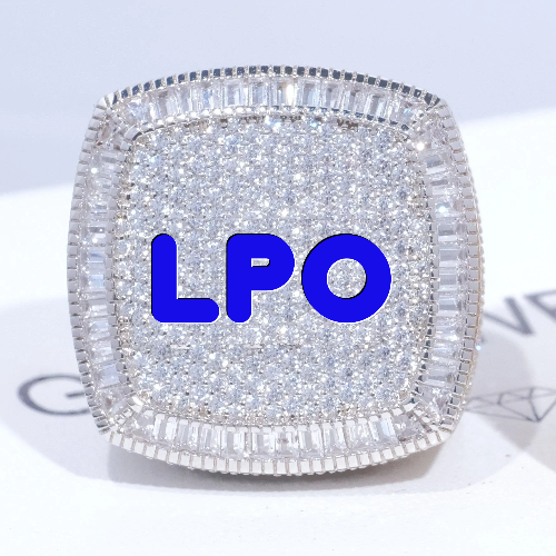 CUSTOM LETTER 3D ICED RING
