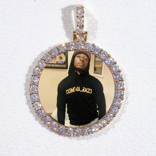 3D CIRCLE CUSTOM PICTURE PENDANT SMALL SIZE