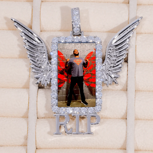 RIP WING 3D CUSTOM PICTURE PENDANT