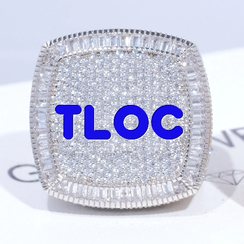 CUSTOM LETTER 3D ICED RING