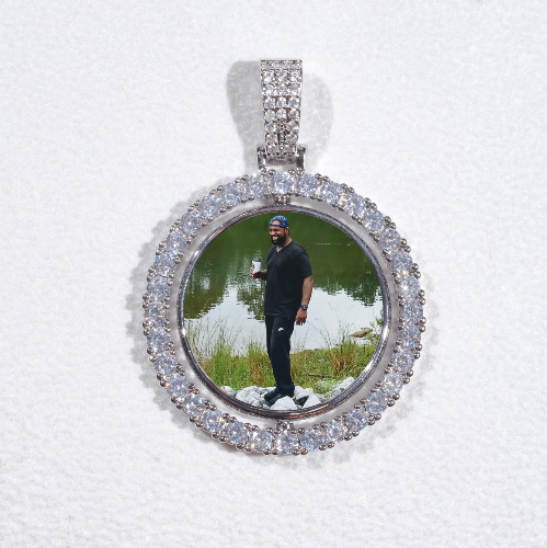 3D Spinning 2-Faced Custom Picture Pendant