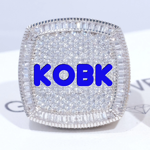 CUSTOM LETTER 3D ICED RING