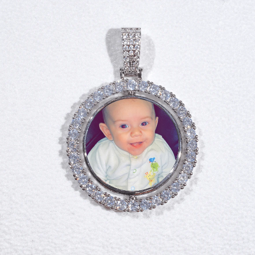 3D Spinning 2-Faced Custom Picture Pendant