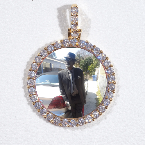 3D CIRCLE CUSTOM PICTURE PENDANT SMALL SIZE