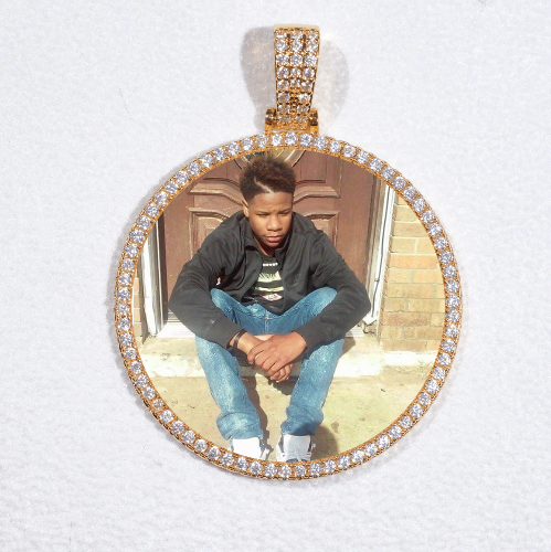 MEDIUM 3D CIRCLE CUSTOM PICTURE PENDANT