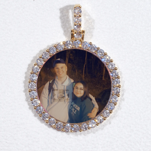 3D CIRCLE CUSTOM PICTURE PENDANT SMALL SIZE