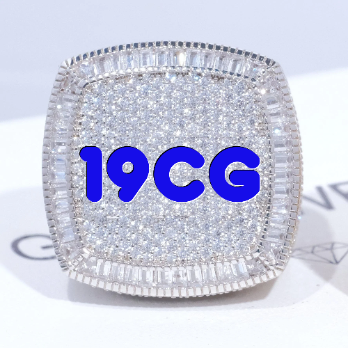 CUSTOM LETTER 3D ICED RING