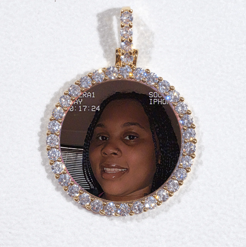 3D CIRCLE CUSTOM PICTURE PENDANT SMALL SIZE