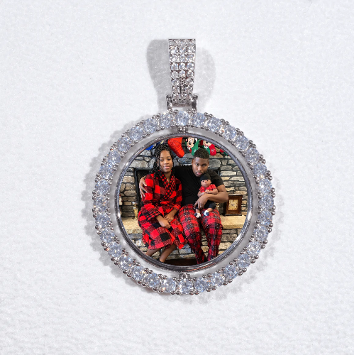 3D Spinning 2-Faced Custom Picture Pendant
