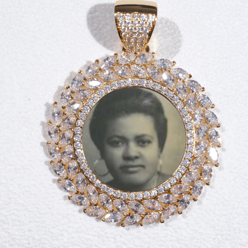 Large 3D Wheat Ear Custom Picture Pendant