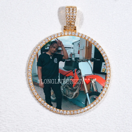 MEDIUM 3D CIRCLE CUSTOM PICTURE PENDANT