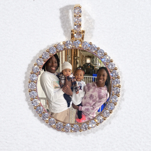 3D CIRCLE CUSTOM PICTURE PENDANT SMALL SIZE