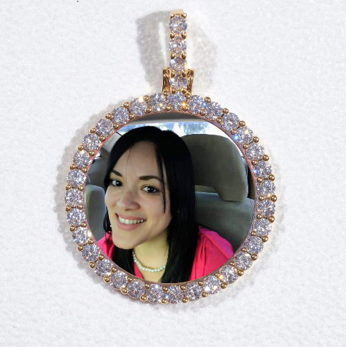 3D CIRCLE CUSTOM PICTURE PENDANT SMALL SIZE