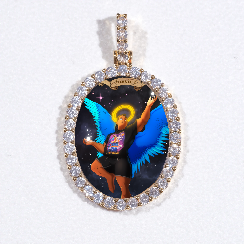 3D Oval Custom Picture Pendant
