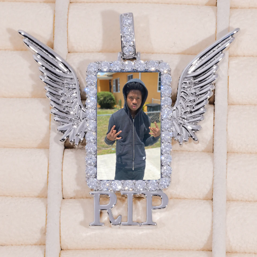 RIP WING 3D CUSTOM PICTURE PENDANT