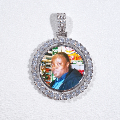 3D Spinning 2-Faced Custom Picture Pendant