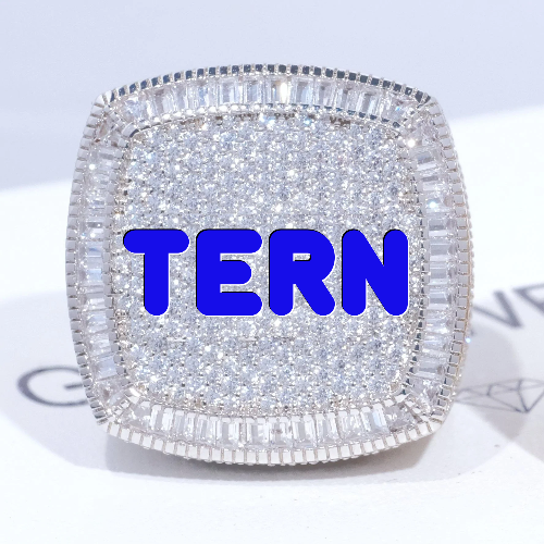 CUSTOM LETTER 3D ICED RING