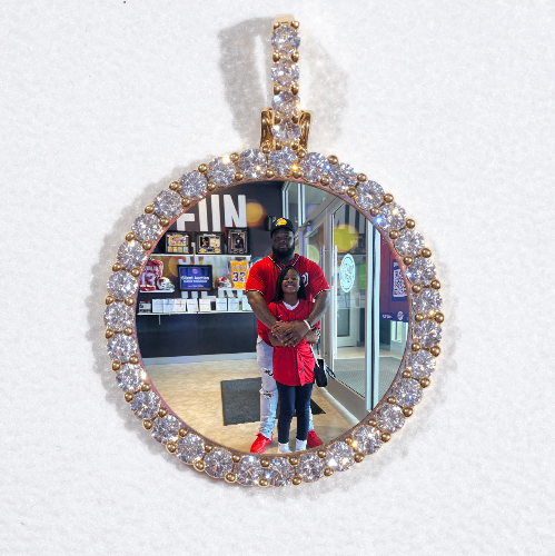 3D CIRCLE CUSTOM PICTURE PENDANT SMALL SIZE