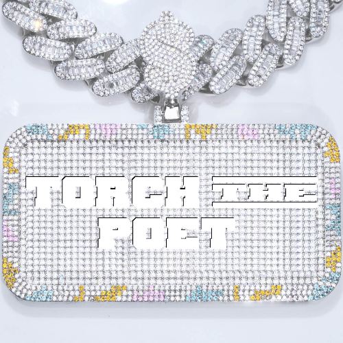 CUSTOM LETTER NECKLACE 3D COLORFUL SQUARE