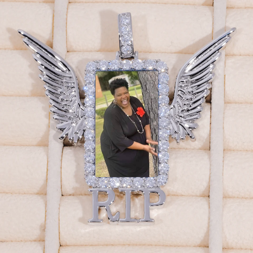 RIP WING 3D CUSTOM PICTURE PENDANT