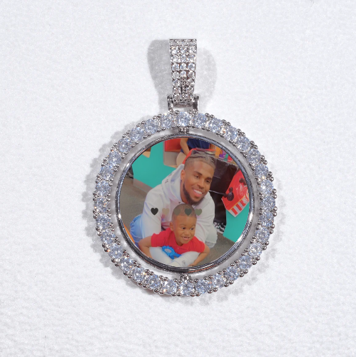 3D Spinning 2-Faced Custom Picture Pendant