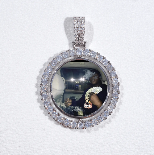 3D Spinning 2-Faced Custom Picture Pendant