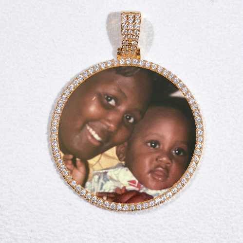 MEDIUM 3D CIRCLE CUSTOM PICTURE PENDANT