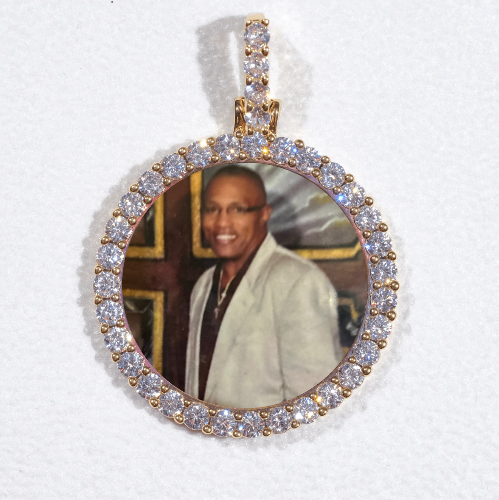 3D CIRCLE CUSTOM PICTURE PENDANT SMALL SIZE