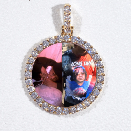 3D CIRCLE CUSTOM PICTURE PENDANT SMALL SIZE