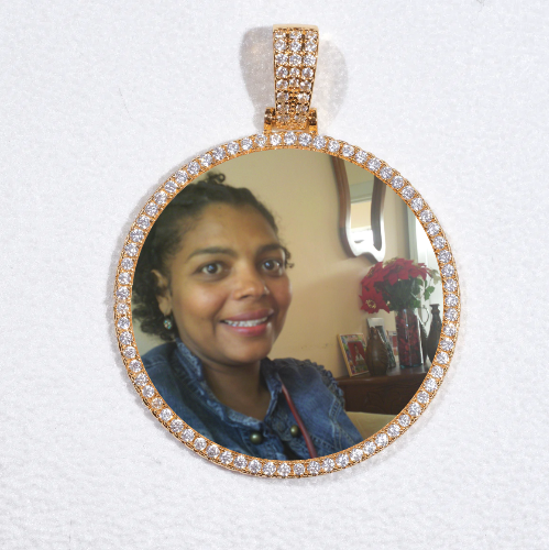 MEDIUM 3D CIRCLE CUSTOM PICTURE PENDANT