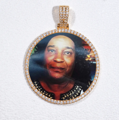 MEDIUM 3D CIRCLE CUSTOM PICTURE PENDANT