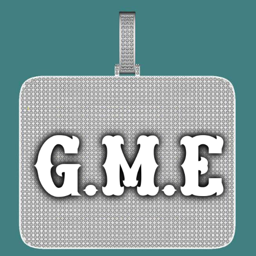 CUSTOM LETTER NECKLACE 3D BIG SQUARE