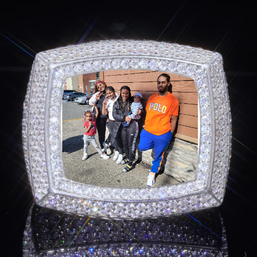 3D CUSTOM PICTURE ICED RING