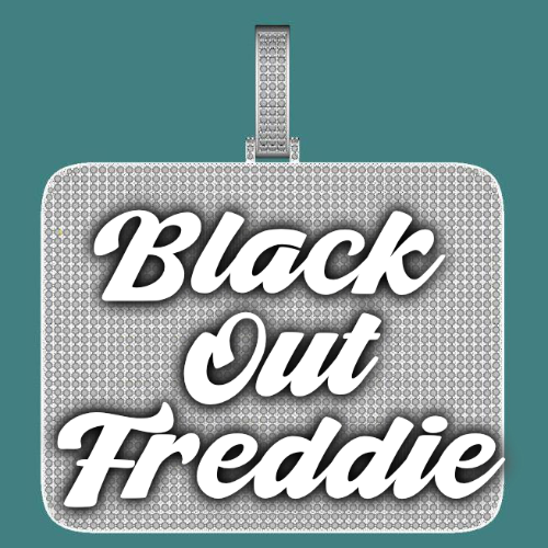 CUSTOM LETTER NECKLACE 3D BIG SQUARE