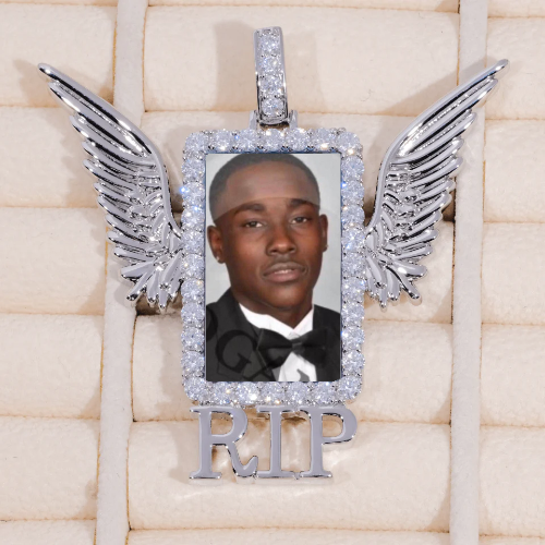 RIP WING 3D CUSTOM PICTURE PENDANT