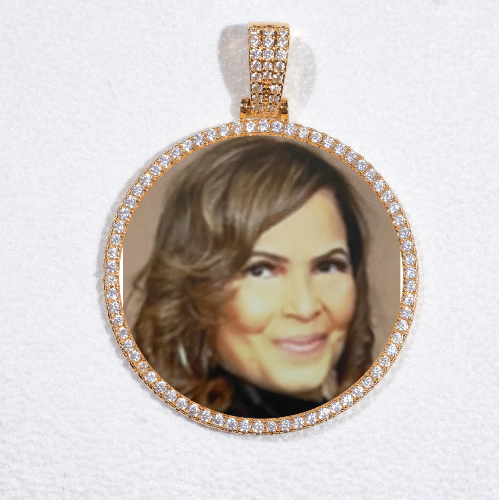 MEDIUM 3D CIRCLE CUSTOM PICTURE PENDANT