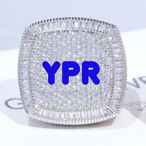 CUSTOM LETTER 3D ICED RING