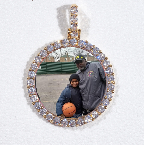 3D CIRCLE CUSTOM PICTURE PENDANT SMALL SIZE