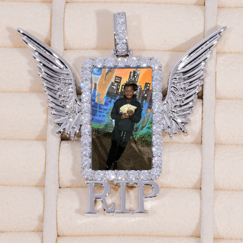 RIP WING 3D CUSTOM PICTURE PENDANT