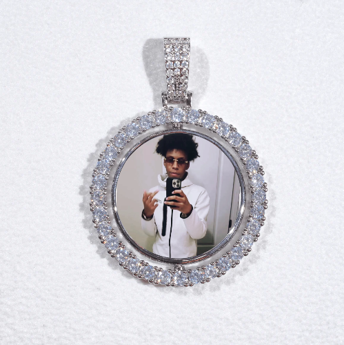 3D Spinning 2-Faced Custom Picture Pendant