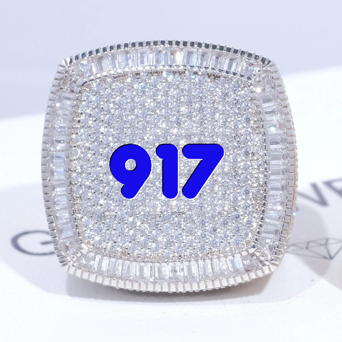 CUSTOM LETTER 3D ICED RING