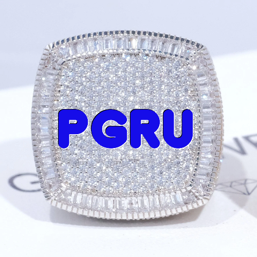 CUSTOM LETTER 3D ICED RING