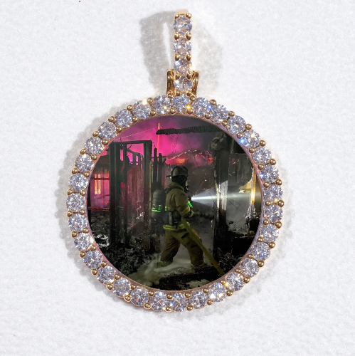 3D CIRCLE CUSTOM PICTURE PENDANT SMALL SIZE