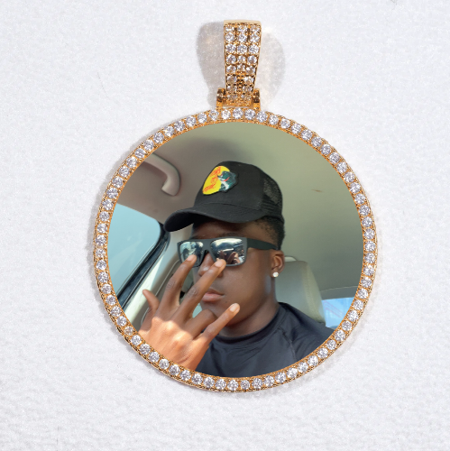 MEDIUM 3D CIRCLE CUSTOM PICTURE PENDANT