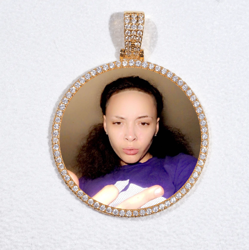 MEDIUM 3D CIRCLE CUSTOM PICTURE PENDANT