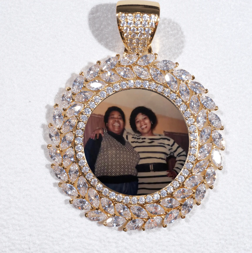 Large 3D Wheat Ear Custom Picture Pendant