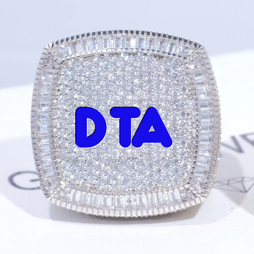 CUSTOM LETTER 3D ICED RING