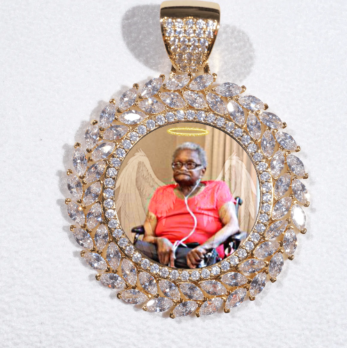 Large 3D Wheat Ear Custom Picture Pendant