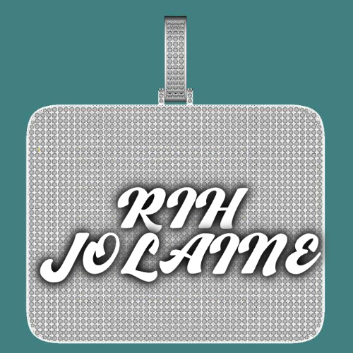 CUSTOM LETTER NECKLACE 3D BIG SQUARE